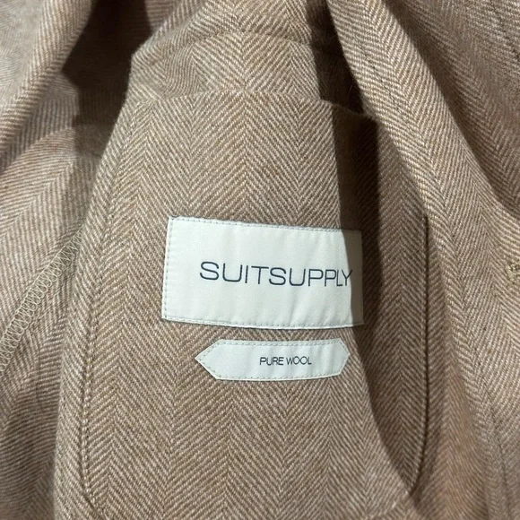 Men's Beige Belted Field Jacket - Picture 5 of 10